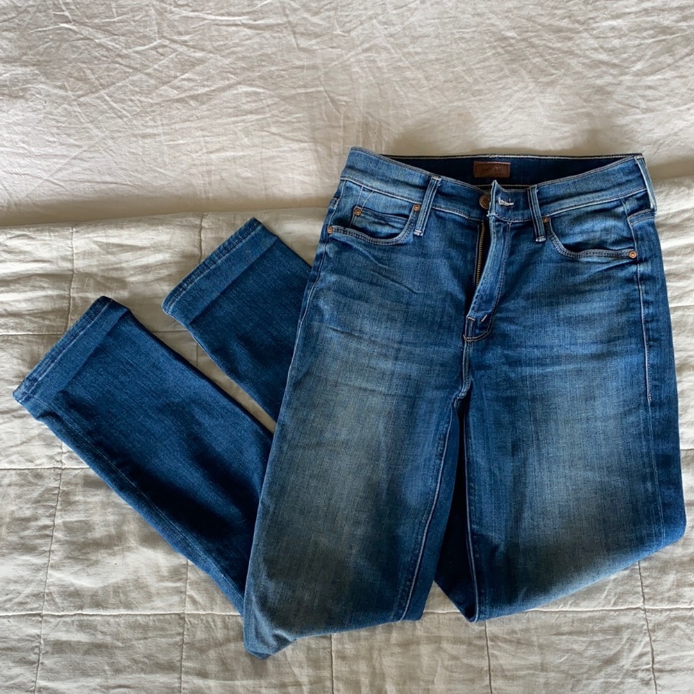 MOTHER mid-rise dazzler ankle jeans